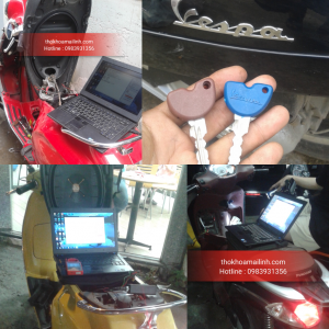 Làm chìa khoá xe máy Vespa Liberty Fly Zip Piaggio Zin Chính Hãng